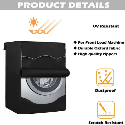 Waterproof Dustproof Washing Machine Top Cover Protect Front Load Washer Dryer  (60x60x88cm)