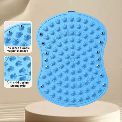 Foot Massage Mat Acupressure Mat Foot Reflexology Walking Toe Plate Massage Pad Blue