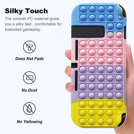 Nintendo Switch Console “Pop It” Stress Relief Case Cover Blue & Pink & Purple & Yellow