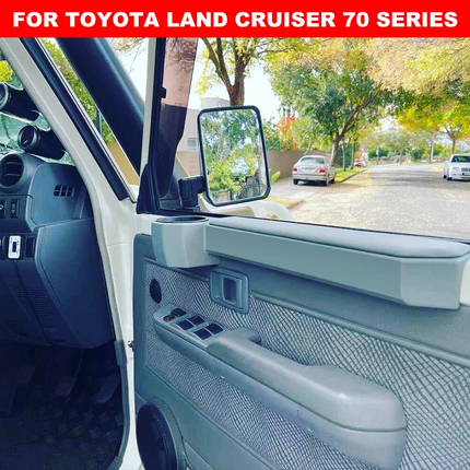 2X Car Door Armrest Cup Holder Storage Console For Toyota Land Cruiser 70 Series