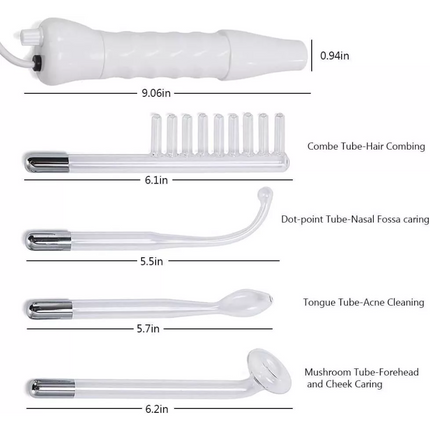 Portable High Frequency Skin Care Therapy Wand Machine Acne Treatment Handheld