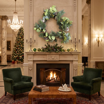 1.8M Christmas Garland Eucalyptus Pine Cone & Pine Needle Greenery Holiday Decor