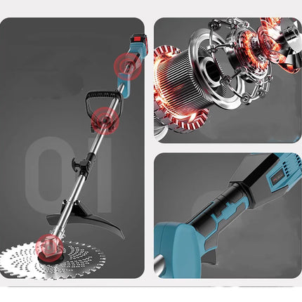 Brushless Cordless Lawn Grass Line Trimmer Whipper Snipper For Makita 18VBattery