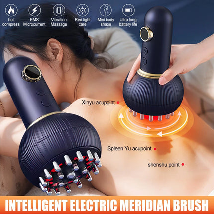 Electric Lymphatic Drainage Machine Meridian Body Massage Brush Microcurrent
