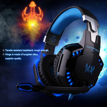 3.5mm Gaming Headset MIC LED Headphones Surround for PC Mac Laptop PS4 Xbox One