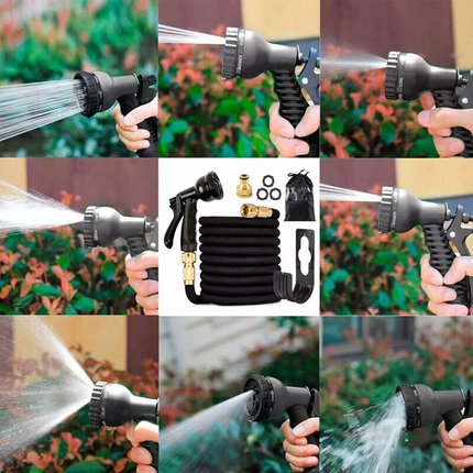 Pocket Hose Copper Bullet | With Spray Nozzle Gun | Expanding Garden Hose