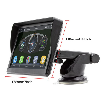 7" For Wireless CarPlay Android Auto Screen BT Car Radio FM Multimedia Players