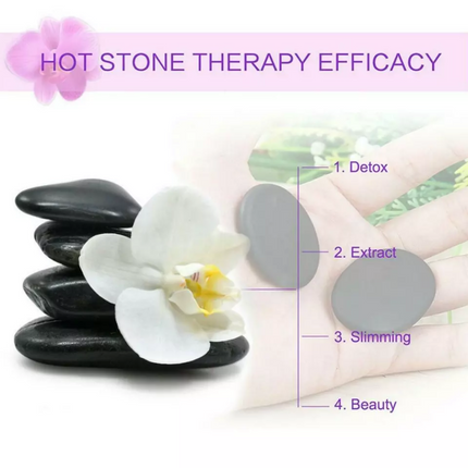28Pcs SPA Heater Hot Massage Stone Basalt Stones Set Rock Massage Heating Box Kit