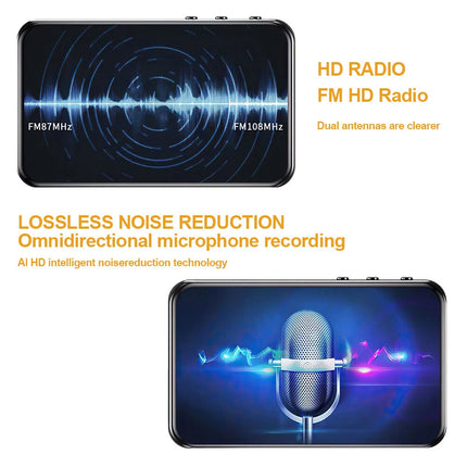 Bluetooth MP4/MP3 Touch Scree HiFi Music Player FM Radio Support 256GB