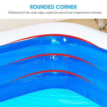 Children Kids Adult Inflatable Swimming Pool Family Above-Ground Pools