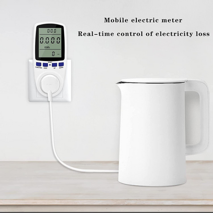 Plug 240V Watt Meter Power Energy Monitor Equipment Electricity Usage Socket