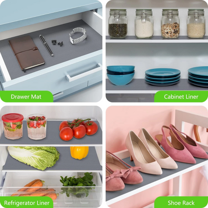 Drawer Mat Non-Slip Kitchen Cabinet Liner Cupboard Shelf Protector Pad 60x600cm