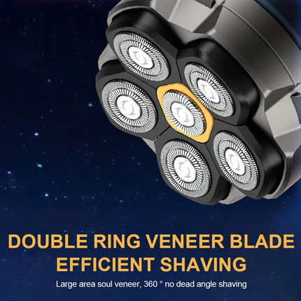 Electric Head Shavers for Bald Men 6D Head Razors w/Nose&Ear Trimmer LED Display