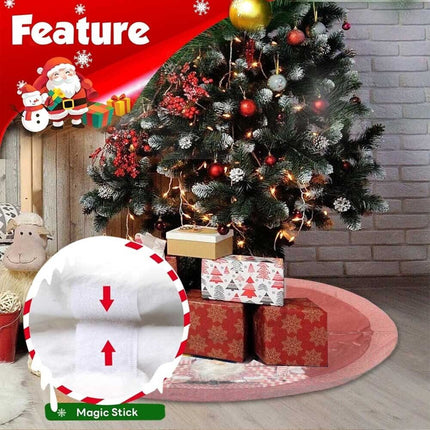 49 inch Thick Christmas Tree Skirt Decoration Xmas Holiday Party Decorations