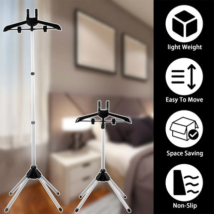 Steamer Stand Telescopic Garment Steamer Rack Height Adjustable Garment （black）