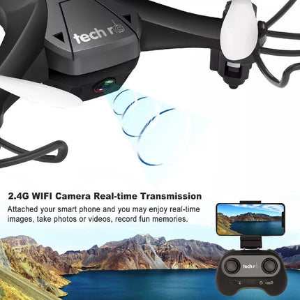 RC Wi-Fi FPV Beginner Mini Drone w/ HD Camera and 2 x Batteries