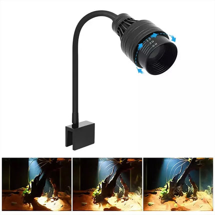 Adjustable Aquarium Spot Light 9.6W LED Fish Tank Lamp For Aqu Plants 9.6W