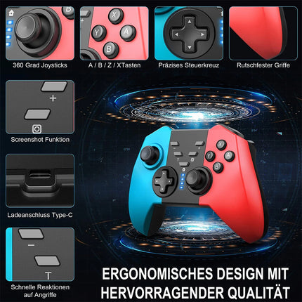 Wireless Switch Controller for Nintendo Switch/Switch Lite/Switch OLED