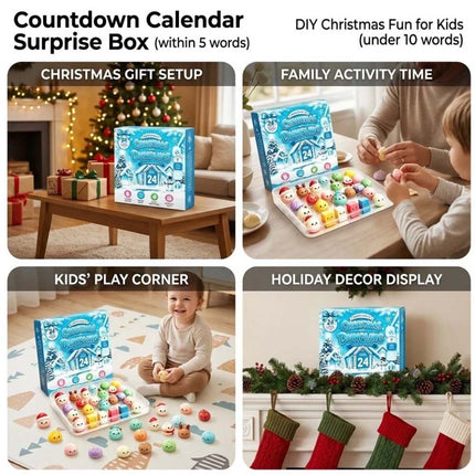 Christmas Squishies Advent Calendar 2026 Countdown Calendar, 24 Squish Toys