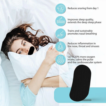 200Pcs Hypoallergenic Improved Breathing Strips for Anit- Snoring Mouth Tape