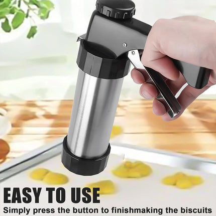 Biscuit Press Gun Cookies Making Kit Cake Icing Decorating Biscuit Maker Set
