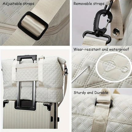 Foldable Travel Bag- Unisex Lightweight Large Capacity Folding Duffel Travel Bag