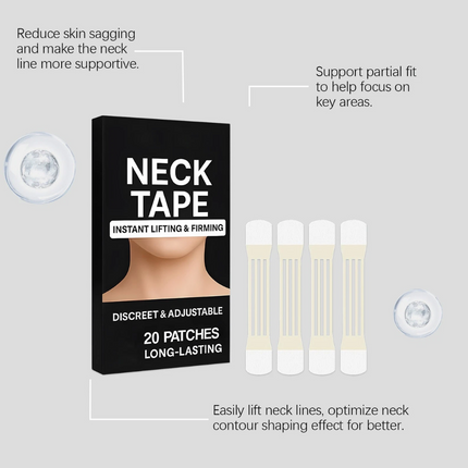 40 X Celestica Neck Tape, Instant Lift and Firming Invisible Tape for Neck, Face, Jaw