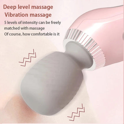 Portable Electric Massage Stick - USB Charging, Full Body Vibration Massager Gun White