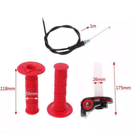 22mm 7/8'' Throttle Twist Grip & Cable Kit For 50-250CC ATV Quad Pit Dirt Bike