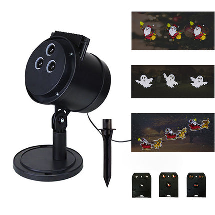Christmas Projector Lights LED Projection Lamp Landscape Ghost Xmas Halloween