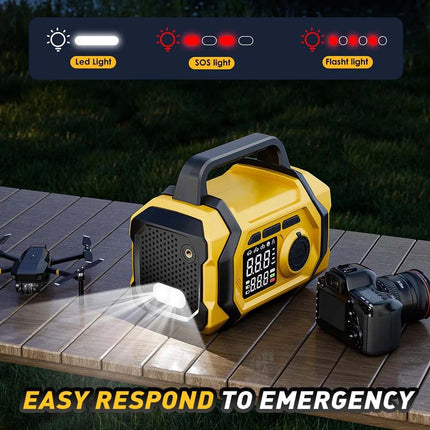9000A Car Jump Starter Power Bank With Air Compressor Battery Booster 5 in 1 HOT