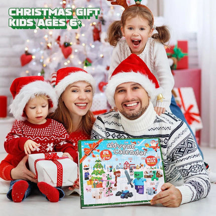 24 Days Christmas Mine craft Countdown Advent Calendar Toy Surprise Xmas Gift