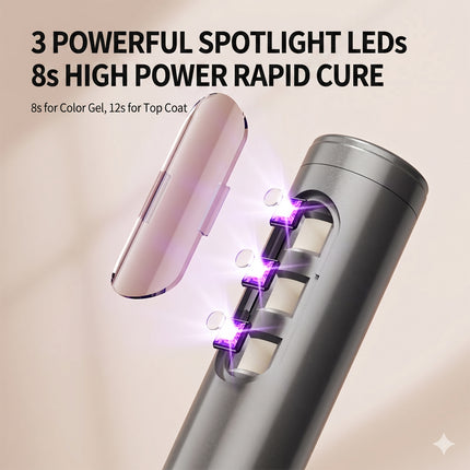 2-in-1 Electric Nail Drill & Rapid UV Curing Lamp Polishing Grinder Gel Drying