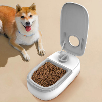 Pet Dog Cat Electric Automatic Timing Feeder 350ML Dry Wet Food Container Bowl  (Single Meal)