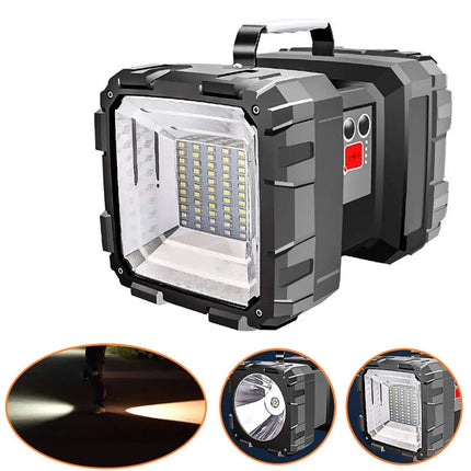 100000LM LED Searchlight Spotlight USB Rechargeable Hand Torch Work Light Lamp