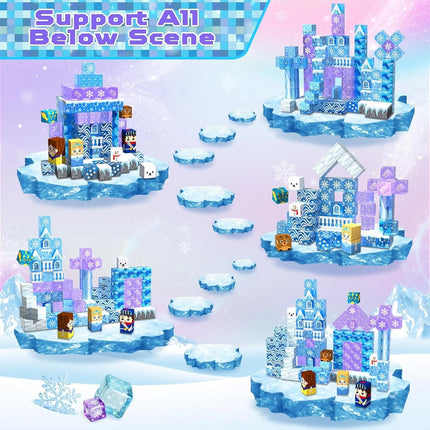 100PCS Snow Kingdom Theme Toy Educational Toy Build Blocks Set