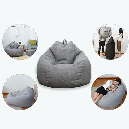 120 * 100cm Large Bean Bag Chairs Sofa Cover Indoor Lazy Sofa For Home Bedroom