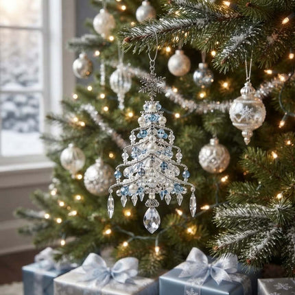 DIY Beaded Christmas Tree Ornament Craft Kit Handmade Beaded Hanging Set Style 2