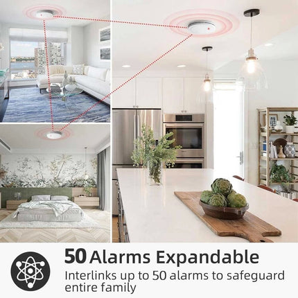 240V Smoke Alarm Photoelectric Activfire Certified Hard Wired With 9V Battery