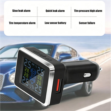 TPMS Wireless Car Tire Tyre Pressure Monitor Monitoring System + 4 Sensors