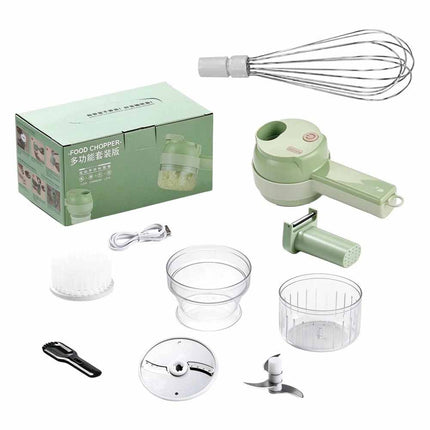 5 in 1 Mini Handheld Electric Vegetable Cutter Wireless Food Chopper Grinder