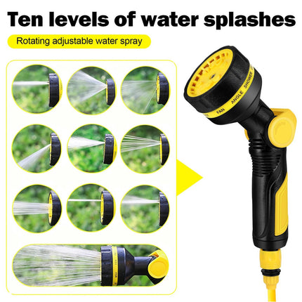 20m Expandable Garden Hose Flexible Water Pipe Set with 10-Pattern Spray Nozzle