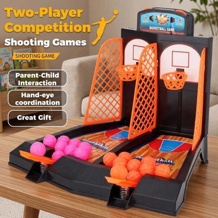 2 Players Mini Basketball Shooting Game Indoor Table Games Set Toy Gift