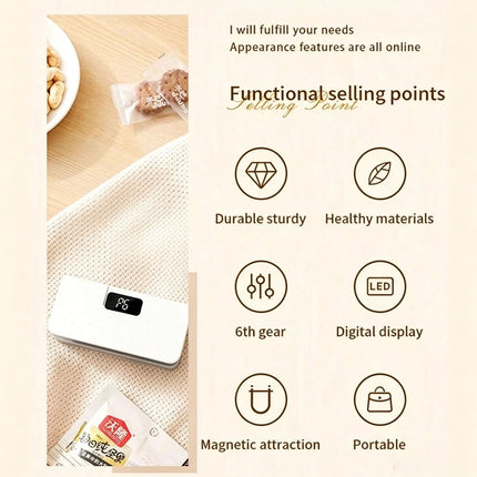 Plastic Bag Sealer Mini Heat Bag Sealing Machine Rechargeable Handheld Food Pack