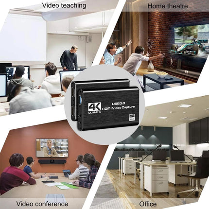 High Speed 4K Video Capture Card Universal Audio Video Recording Adapter for Daily Use