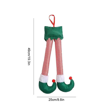 Christmas Santa Claus Elf Legs for Car Boot Hanging Decoration Vehicle