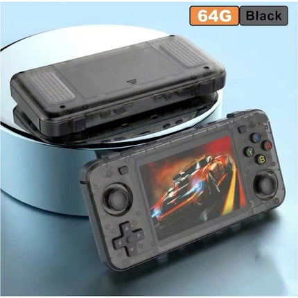 10000+ Games 3.5inch Portable Video Game Consoles Retro Handheld Console black 64GB