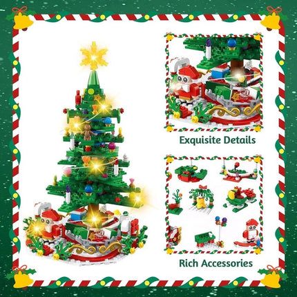 Advent Calendar 24 Days Xmas Countdown Gift Christmas Tree Building Toy Set ST-21
