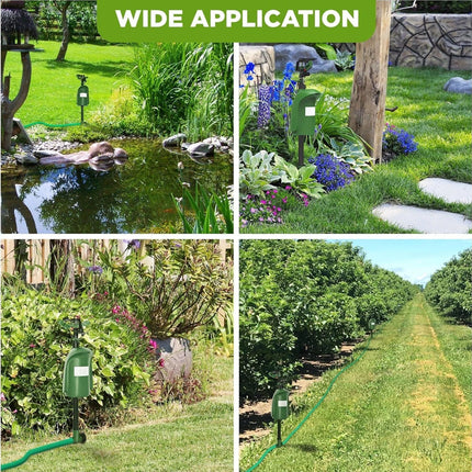 Motion Activated Garden Animal Deterrent Repeller Sprinkler Bird Cat Pest Scarer