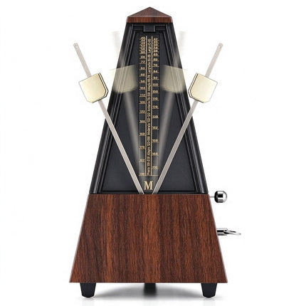 Antique Mechanical Metronome, Wind Up Tempo Timer for Piano Guitar Bass